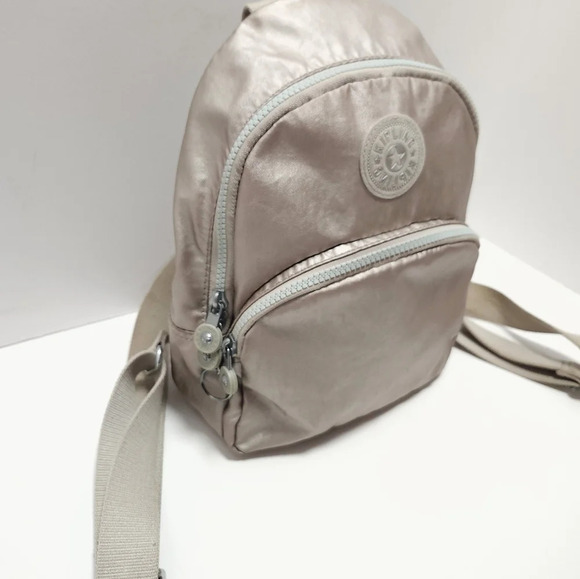 Kipling Womens Backpack metallic silver / Gold - Picture 4 of 12